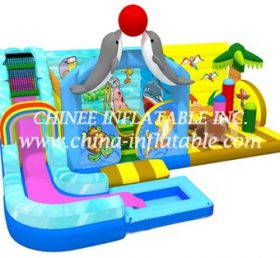 T2-3331 Com combinação inflável de slide