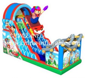 T8-1521 Polia inflável infantil de salto de desenho animado