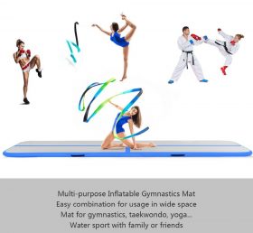 AT1-068 Almofada de ginástica inflável com almofada de ar profissional com almofada de rolamento de bomba de ar para praticar ginástica, torcida rolando e correndo legal