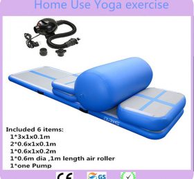 AT1-011 Conjunto de 6 peças (4 tapetes + 1 rolos + 1 bombas) conjunto de treinamento de colchão de ar de equipamento de fitness doméstico inflável/colchão de ar doméstico