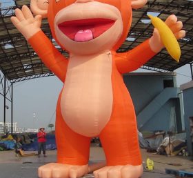 Cartoon2-094 Cartoon inflável macaco