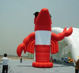 Cartoon2-010 Cartoon inflável de lagosta