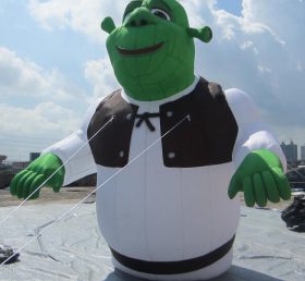 Cartoon2-078 Cartoon inflável Shrek gigante