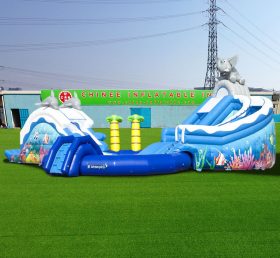 Pool2-710 Golfinhos e elefantes no parque aquático