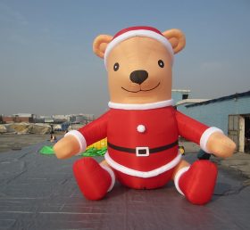 C1-118 Decoração de urso de Natal personalizada