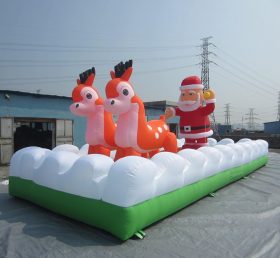 C1-142 Brinquedos infláveis ​​de Natal Papai Noel e veado