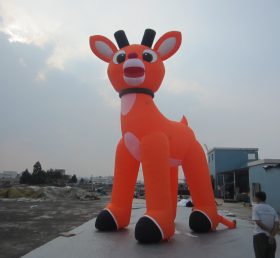 C1-180 Cervo laranja de brinquedo inflável de Natal