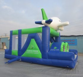 T7-3003 Corrida de obstáculos inflável de aeronaves