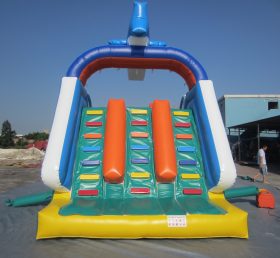 T8-240 Bloco inflável infantil gigante com tema de tubarão