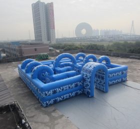 T11-1415 Labirinto inflável azul