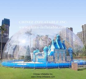 T6-1003 Parque de diversões inflável de inverno