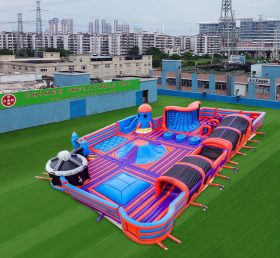 GF2-037 Recreação inflável salto elástico barreira inflável diversão ao ar livre