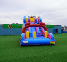 T8-1700 O urso assombra o escorregador inflável