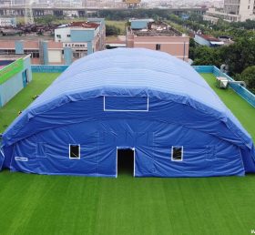 Tent1-700 Tenda inflável gigantesca festa de acampamento ao ar livre campanha de publicidade barraca azul