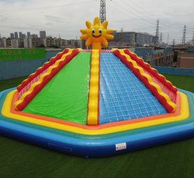 T11-1315 Grande festa inflável jogo infantil e parede de escalada adulta