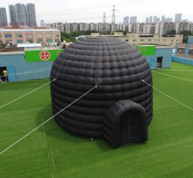 Tent1-415B Tenda gigante de cúpula inflável preta ao ar livre