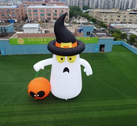 ID2-005 Abóbora fantasma inflável de Halloween gigante