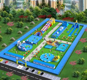 IS11-4001 Área máxima inflável parque de diversões inflável parque de diversões ao ar livre