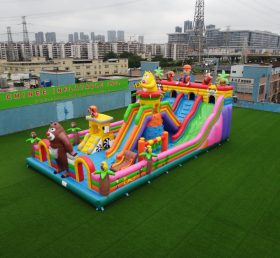 T6-805 O urso assombra o parque de diversões inflável