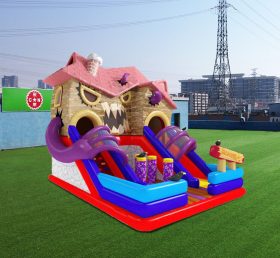 T8-1476 Polia inflável Halloween slide gigante