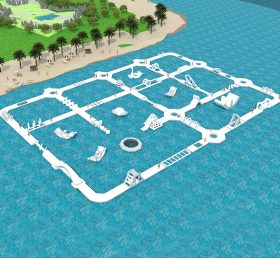 S154 Parque Aquático Inflável Parque Aquático Parque Aquático Ilha Aquática