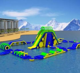 S163 Parque Aquático Inflável Parque Aquático Parque Aquático Ilha Aquática