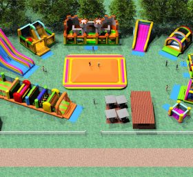 IS11-4023 Parque de diversões de área inflável ao ar livre playground