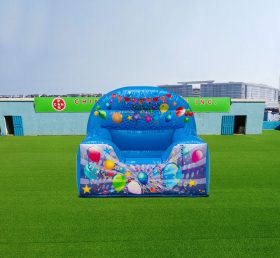 T2-4146 Piscina de bola inflável de alto dorso da festa azul