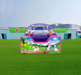 T2-4150 Piscina de bola inflável de dorso alto unicórnio