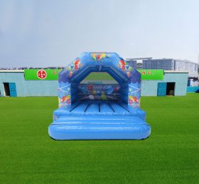 T2-4164 Casa de salto de festa azul 12X12Ft