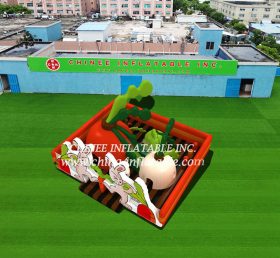 T6-446 Jogo terrestre de parque infantil inflável gigante da fazenda