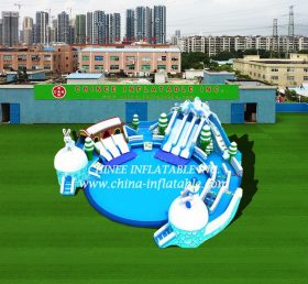 Pool2-576 Piscina inflável com tema de urso de inverno