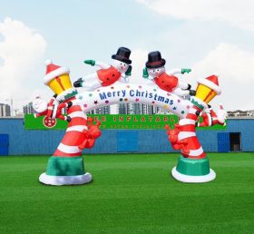 C1-229 Arco de boneco de neve inflável de Natal
