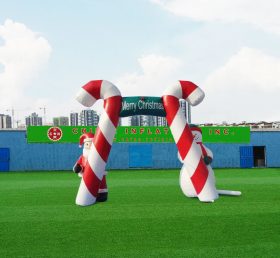 C1-249 Arco de bengala de doce de Natal inflável