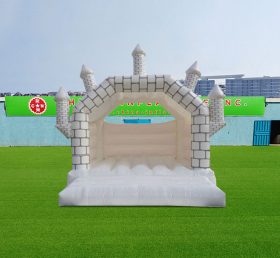 T2-3559 Castelo inflável de casamento branco