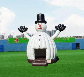 T2-4337 Trampolim de boneco de neve de Natal inflável