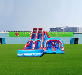 T8-4163 Polia de canal duplo com slide de diversão pop-up N slide