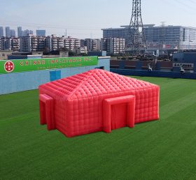 Tent1-4474 Barraca de atividade de cubo inflável vermelho