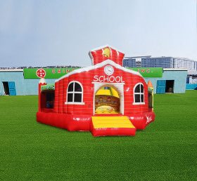 T2-4391 Castelo inflável de combinação escolar