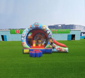 T2-4459 Castelo inflável com patas deslizantes