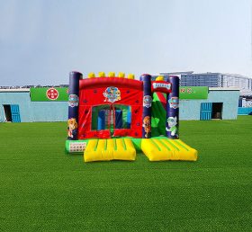 T2-4471 Castelo inflável com patas deslizantes