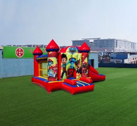 T2-4472 Castelo inflável com patas deslizantes