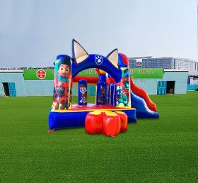 T2-4479 Castelo inflável com patas deslizantes