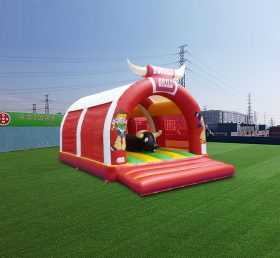 T2-4485 Castelo inflável cowboy ocidental