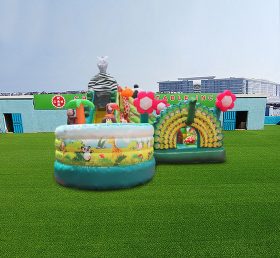 T2-4487 Playground inflável do reino animal