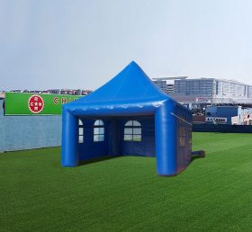Tent1-4592 Tenda móvel azul com janelas