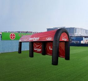Tent1-4606 Tenda móvel preta e vermelha personalizada