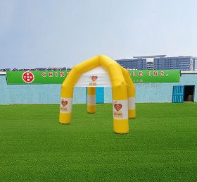 Tent1-4631 Tenda de aranha de campanha publicitária amarela personalizada