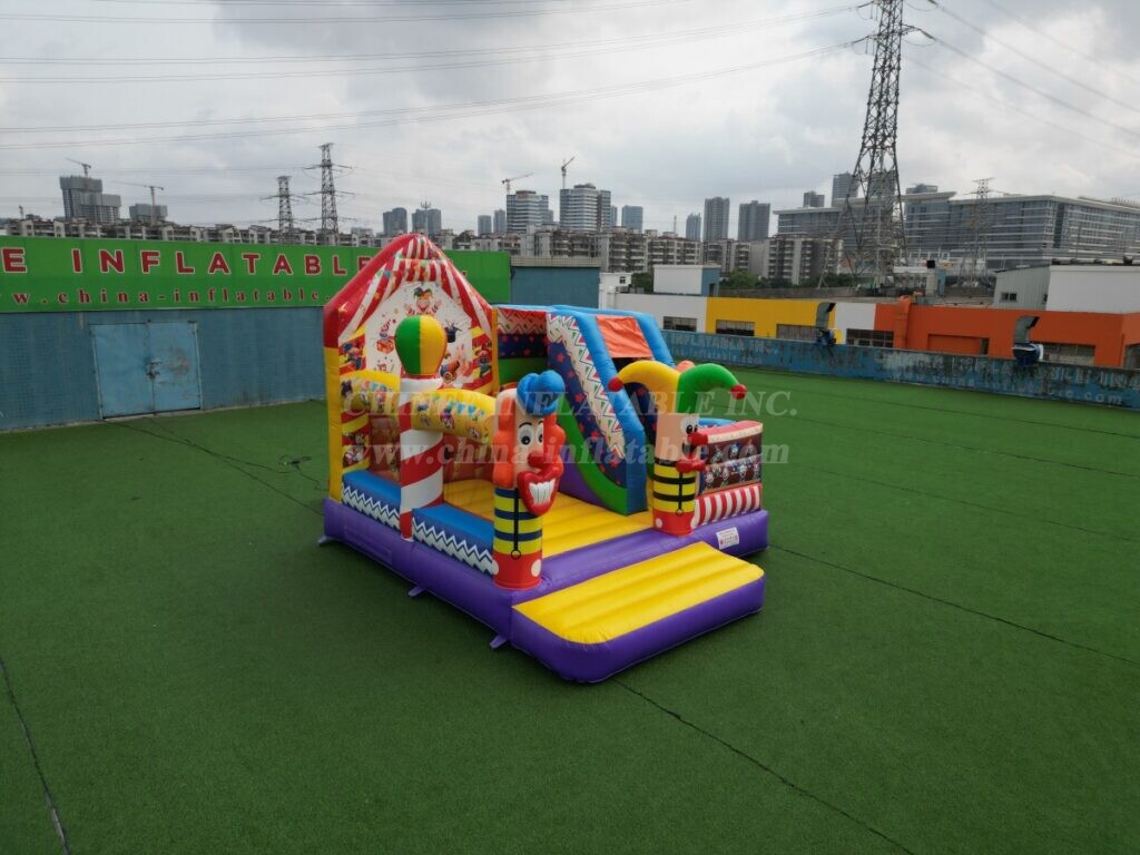 T2-4725 Circus Bouncy Castle With Slide