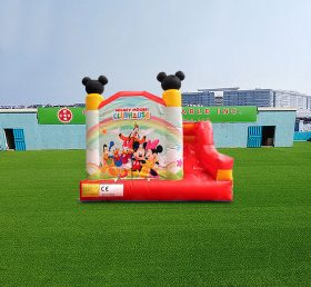 T2-4541 Castelo Inflável do Mickey Mouse Club com um slide